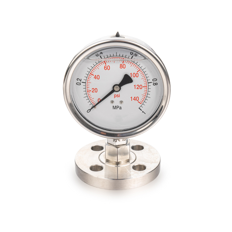 Diaphragm-seal pressure gauge