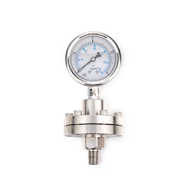 Diaphragm-seal pressure gauge