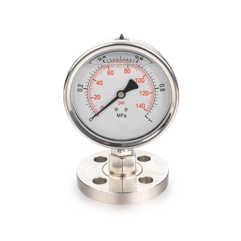 Diaphragm-seal pressure gauge