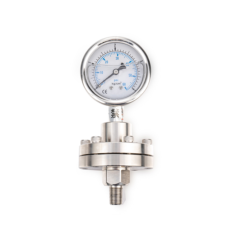 Diaphragm-seal pressure gauge