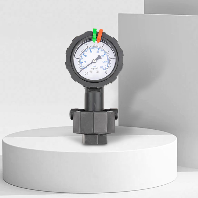 Petrochemical pp diaphragm pressure gauge